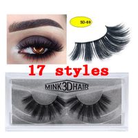 3D Mink Eyelashes Eye makeup Mink False lashes Soft Natural ...