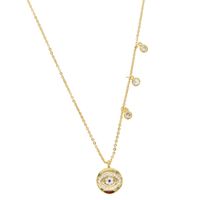 Wholesale- lucky evil eye charm necklace cz drop elegance fa...