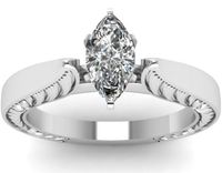 Moda Luksusowy 925 Sterling Silver Marquise Cut Diament 3.45ct Diamond Plated 18k White Gold Zalecane prezenty Pierścień Diamentowy Ślubny Bridal