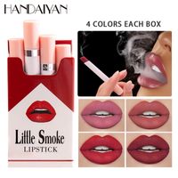 Batom handaiyan batom matte cigarro conjunto de rouge uma caixa de cofre de fumaça Levre fácil de usar maquiagem rossetti