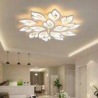 LED moderna Folha chandelier Iluminação Alumínio Acrílico Tecto 3/5/9/12/15 cabeças para Foyer Sala Quarto