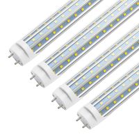 25 adet-T8 LED Işık Tüpleri 4ft 60 W LED Tüp Işık D Şekilli Üçlü Yan 3 Satırlar için LED Yedek Ampuller 4 Ayak Floresan Fikstür
