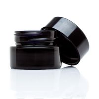 5ml cosmétique pot en verre noir avec couvercle classique Vis vide concentré Jars Dab Container Livraison gratuite