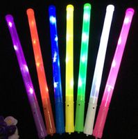 LED Glow Stick Flashlight Light up Flashing Sticks Wand for ...
