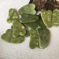 Herramienta de masaje de jade GUASHA BOARD GUA SHA Tratamiento facial natural Jade Stone Scrapping Care Herramienta saludable