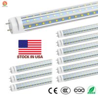 Stock de tubes de LED T8 US 4FT 60W 6000LM SMD2835 G13 288LEDS 1.2m triplex rangée AC 85-265V conduit éclairage fluorescent
