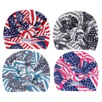 kids American flag Donut hats Infant boys girls fashion Stars stripe caps Toddler hats Spring Autumn Baby caps Ball Knot Indian Turban
