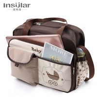 Insular Mummy Windel Handtaschen Multifunktionale Baby Wickeltaschen Große Kapazität Mummy Messenger Bags Kinderwagen Tasche Babypflege