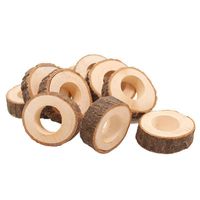Wooden Napkin Ring Countryside Wooden Napkin Buckle Wedding Hotel Restaurant Tablecloth Ring Party Banquet Table Decoration EEA1354-5