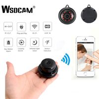 Nouveau WSDCAM Home Security Mini WiFi 1080P Caméra IP Caméra sans fil Petit CCTV Infrarouge Night Vision de la nuit Détection de mouvement SD Card Slot Audio APP