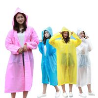 Erkekler Kadınlar Unisex Su Geçirmez Yağmurluklar Ceket Kapşonlu Yağmurluk Yağmurluk Panço Rainwear Açık Aksesuarları