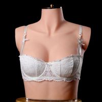 75A   B Female mannequin body Jewelry bust silicone soft imi...