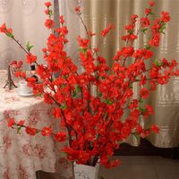 Árbol de flor de seda de la flor de la flor de la flor de la flor de cerezo artificial para la decoración de la fiesta de bodas flor de plástico 300pcs T1I1759