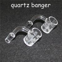 Abgeschrägte rande sonnenzähne 4mm dicke quarz banger nageln eimer für bongs männlich 14mm glas reclaim catcher handmake