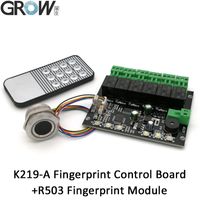 Växa K219-A + R503 Programmerbar Fingeravtryck Infraröd Control Board Control Relay Time Control Switch