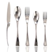 20 Piece Flatware Silverware Cutlery Sets, unique modern look, Home & Kitchen Stainless Steel Dinnerware/Tableware/Utensils Sets For 4