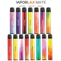 Auténtica VaporLax Mate dispositivo desechable Pod Kit de batería 500mAh 3 ml precargada cartucho 800 de hojaldre Vape Vacío pluma de 18 colores originales del 100%