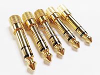 Audio Connectors, Copper Advanced 1/4&quot; 6.35mm Stereo Male to 3.5mm Female Plug Jack Adapter/10PCS
