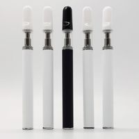 Kits de démarrage de stylos de Vape jetables Blanc Céramique noire 0.5ml vide Huile épaisse Vape Cartouches Cartouches Verre 350mAh Batterie Vaporisateur Chariots