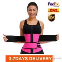 US STOCK Women Body Shaper Waist Trainer Slimming Belt Corset Belly Shapewear Adjustable Waist Support Sweat Band Thigh Trimmer