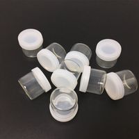 Bunte Silikon-Container Wax Dab 6 ml-Glasflasche mit Silikon-Abdeckung Dab Werkzeugaufbewahrung Jar Öl Halter für Vape