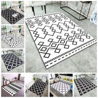 Nordic Geometric Printed Carpets Rugs Modern Coffee Table Be...