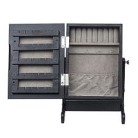 US стоковые ящики для хранения рабочего стола макияж зеркало украшенные шкаф комод маленький деревянный черный