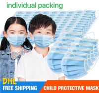 Kinder Masken 3-15years Designer Facemask Mode Gesichtsmaske 3 Kinder Schichten Einweg-Maske Schutz Kid Mouth DHL 3--5days Lieferung
