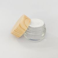 DAB TOOL 5G WAX Glass Jar Pot Hudvård Cream Refillerbar flaska Kosmetisk behållare Makeup Tool med plastlock för reseförpackning
