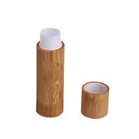 Portable Bamboo 5,5 ml Vider Lip Gloss Container Lipstick Tube DIY Container Lip Tubes