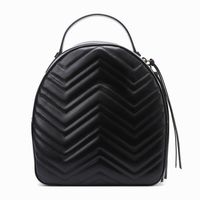 Классический стиль моды PU кожа женская сумка рюкзак детские школьные сумки леди рюкзаки сумка дорожная сумка уличные пакеты 2 цвета черный красный 24см