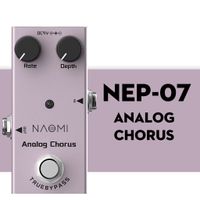 Coro NAOMI analógico Efecto guitarra eléctrica Chorus Pedal analógico puente verdadero cuerpo de aleación de aluminio