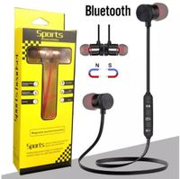 Magnetic Stereo Bluetooth sem fio Fones de ouvido Headset BT4.1 Esporte suor à prova de In-Ear Earbuds fone de ouvido com microfone para Samsung iPhone DHL