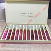 Beverly Hills Matte Lipgloss Lipstick Lip Gloss Sets 12Colors Collection Bato