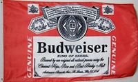 оптом сток 100% полиэстер Budweiser пива флаг 3 'x 5' баннер