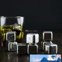 Buz kovaları ve soğutucular Paslanmaz çelik küpler ürpertici taşlar 26x26x26mm viski şarap içecekler için yeniden kullanılabilir kayalar fabrika fiyat uzman tasarım kalitesi