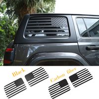 Naklejka na tylne okno samochodowe US ​​Flay 4door Spersonalizowane naklejki do Jeep Wrangler Jl 2018+ Akcesoria zewnętrzne