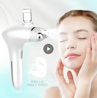 5D Nano Pulverizador Elevador facial Mollocurrent Massager LED Photon Rejuvenescimento Anti-rugas Firming Microcurrent Roller Massager