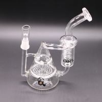 Conical Glass Water Bongs Hookahs BIO ZYD Oil Burner dab rig Honeycomb and Inline Gyrotron Recyler 14mm joint for smoke accessories