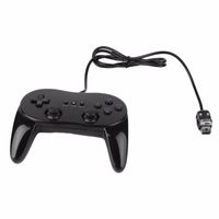 Clássico Dual Analog Jogo Wired Controller Pro para Nintendo Wii Remote Duplo Choque Controlador Gamepad para Wii Game Acessórios Fast Shipping