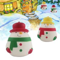Natale di simulazione del pupazzo di neve di compressione Giocattoli Anti Stress Squishy peluche lento aumento espanso ripiene per i bambini regalo divertente