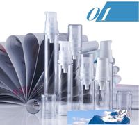 Leerer Airless Pumpe-Flasche 5ml 10ml 12ml 15ml 50pcs / lot Vakuumdruckemulsion mit Lotion Kosmetik Fabrik Preis Experten Design Qualität neuster Stil
