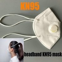 KN95 디자이너 얼굴 마스크 헤드 밴드 마스크 활성탄 고급 재사용 호흡 호흡 밸브 5 계층 보호 마스크 검은 얼굴 방패
