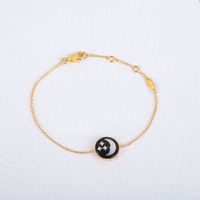 Les nouveaux bijoux pendentif chanceux collier étoile lune soleil adopte mère d'une épaisseur d'argent sterling perle collier en or 18 carats de haute qualité de brace