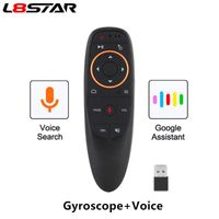 Удаленные контрольные управления L8Star G10S G10 Air Mouse 2.4G Беспроводной гирофон Google Google Поиск голоса Smart Control IR Learning для Android TV Box