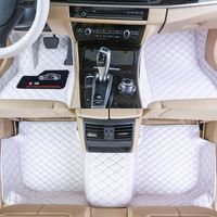 Custom Fit Car Floor Mats específica impermeável couro PU ECO amigável material Para Vast de Carro modelo e fazer 3 Pieces completa definir Mats Branco