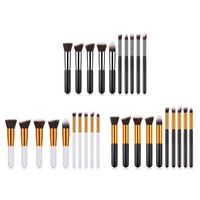 10 pcs Mini size Kabuki Brush Makeup Brush Set Foundation Po...