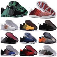 Alta calidad Mamba 11 Elite Hombres Zapatos de baloncesto Tinker Hatfield Bruce Lee FTB Blanco Caballo Red Aquiles Heel 11S Zapatillas deportivas Tamaño 40-46
