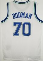 mulheres costume Homens Jovens Vintage # 70 Dennis Rodman Collge Basketball Jersey Tamanho S-6XL ou personalizado qualquer nome ou número de jersey