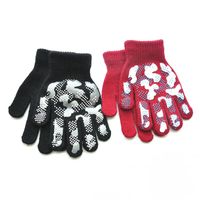 2020 New Camouflage Single Side Pattern Children Winter Gloves Anti Slip Style Avoid Skid Design Glove For 5-11 Years Old Kids